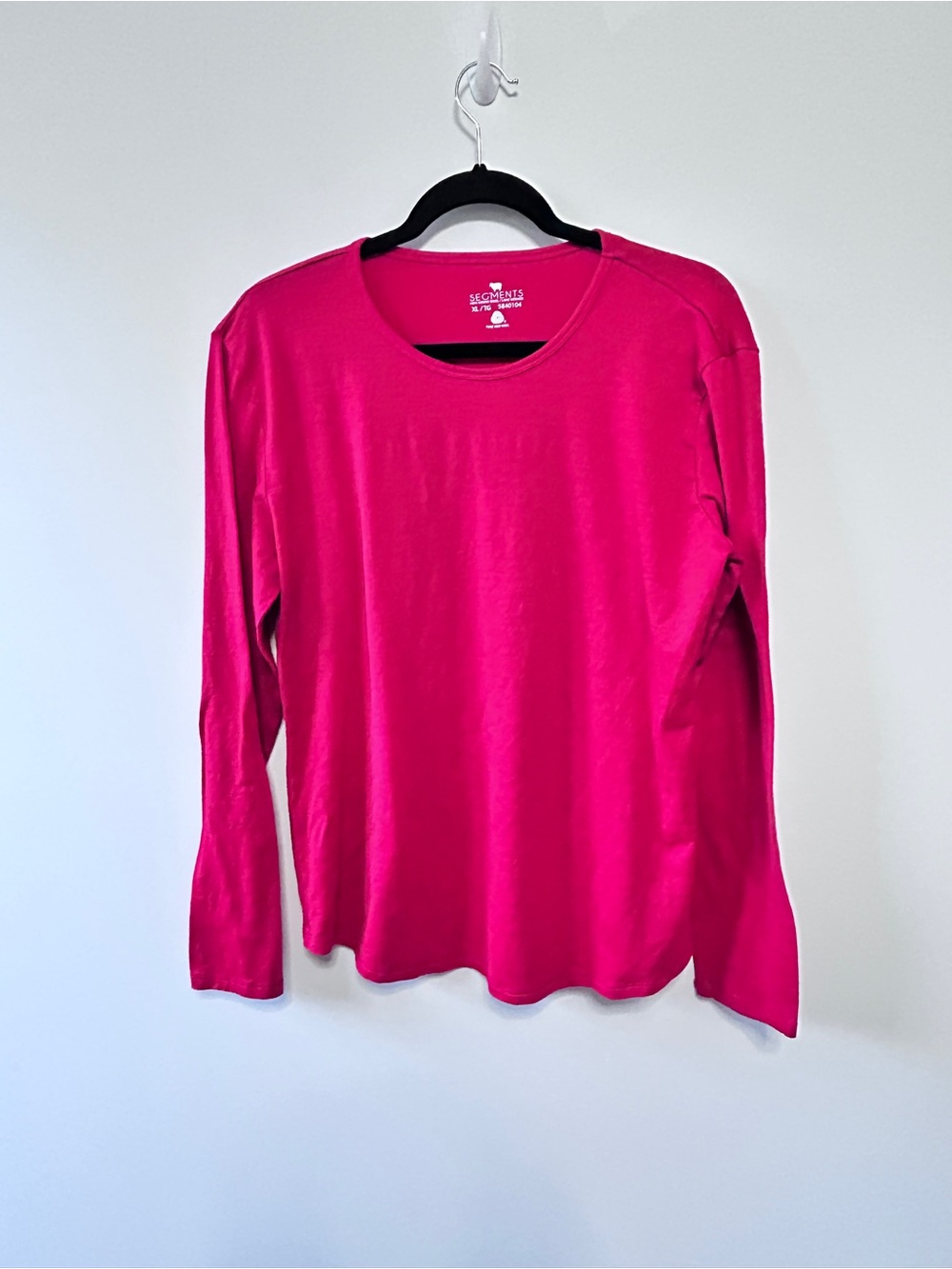 Seg’Ments XL 100% Merino Wool RED Long Sleeve Base Layer Top winter Outdoor